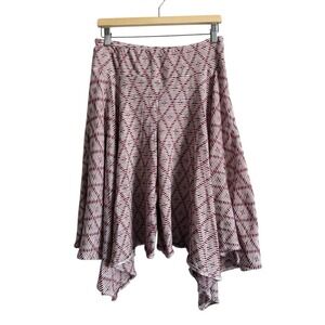 Earthbound Women's‎ Large Asymmetrical Shorts Elastic Waist High Rise Flowy Boho